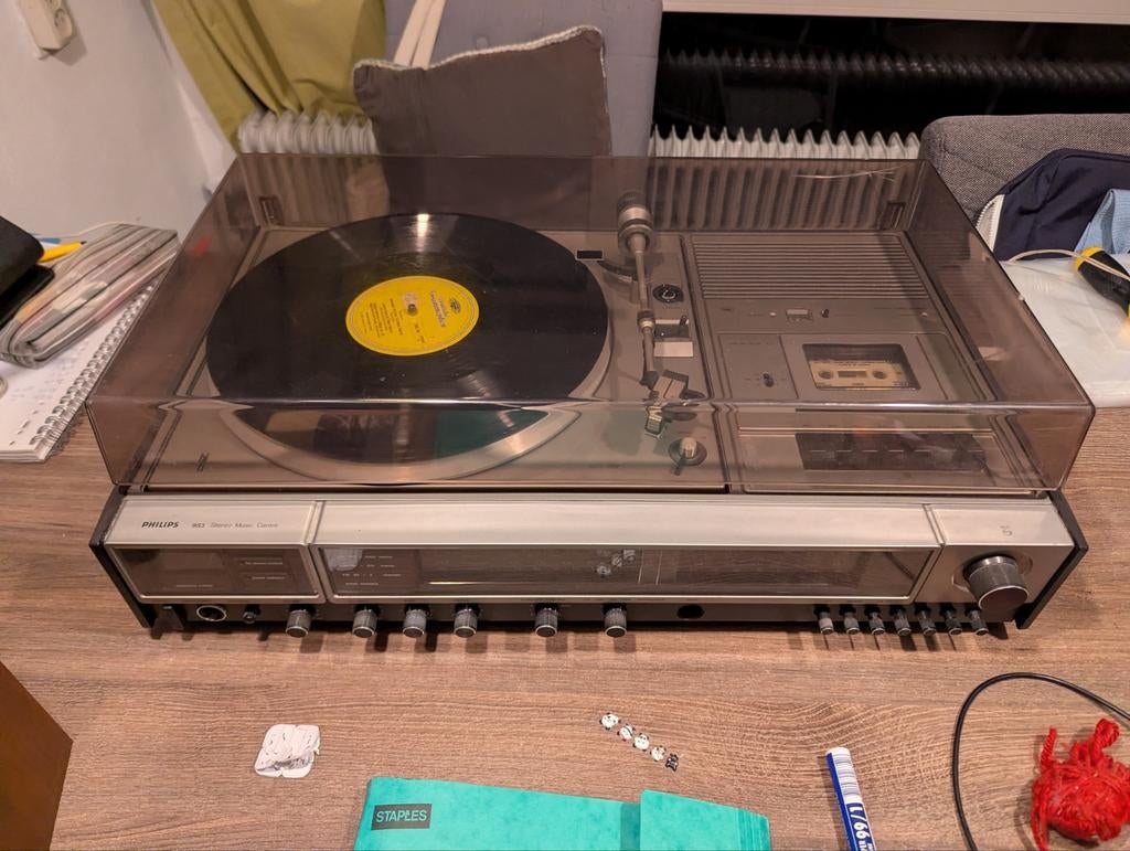 Philips platenspeler 983 music centre, Audio, Tv en Foto, Platenspelers, Ophalen, Philips