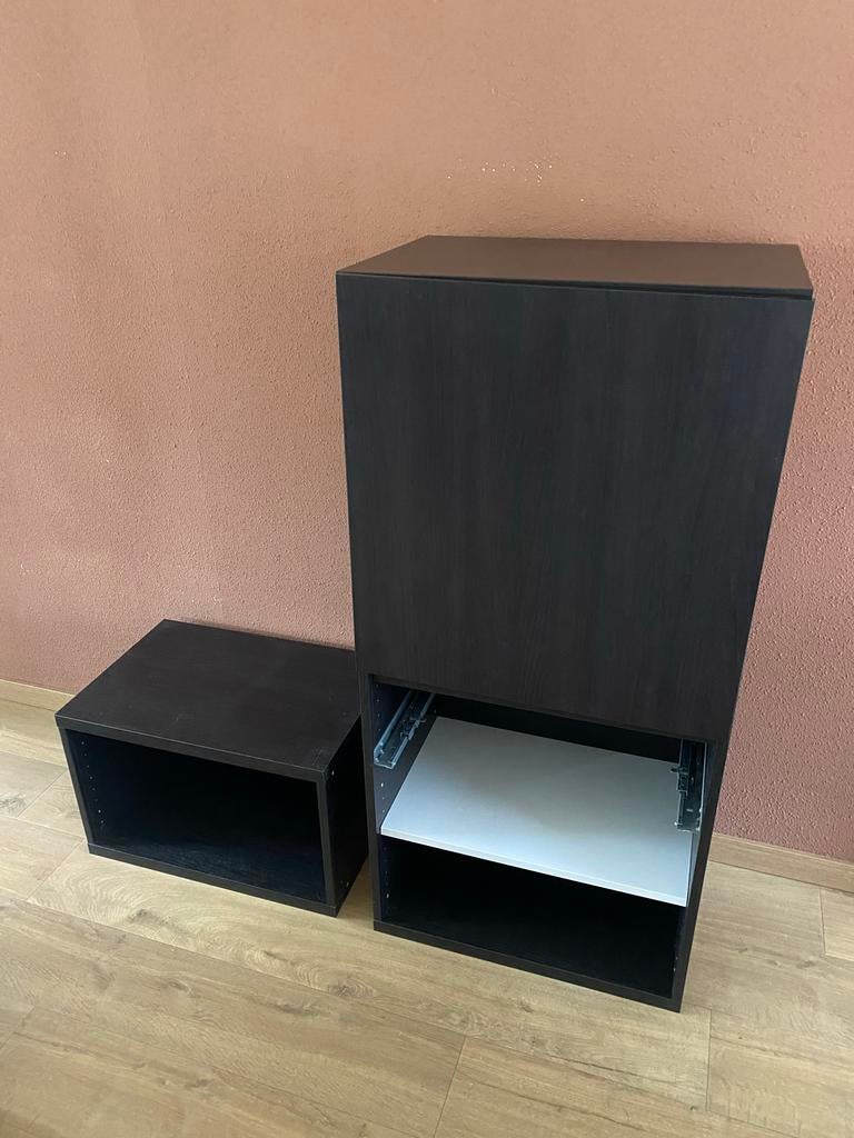 IKEA Besta kastjes met toebehoren, Ophalen, Gebruikt