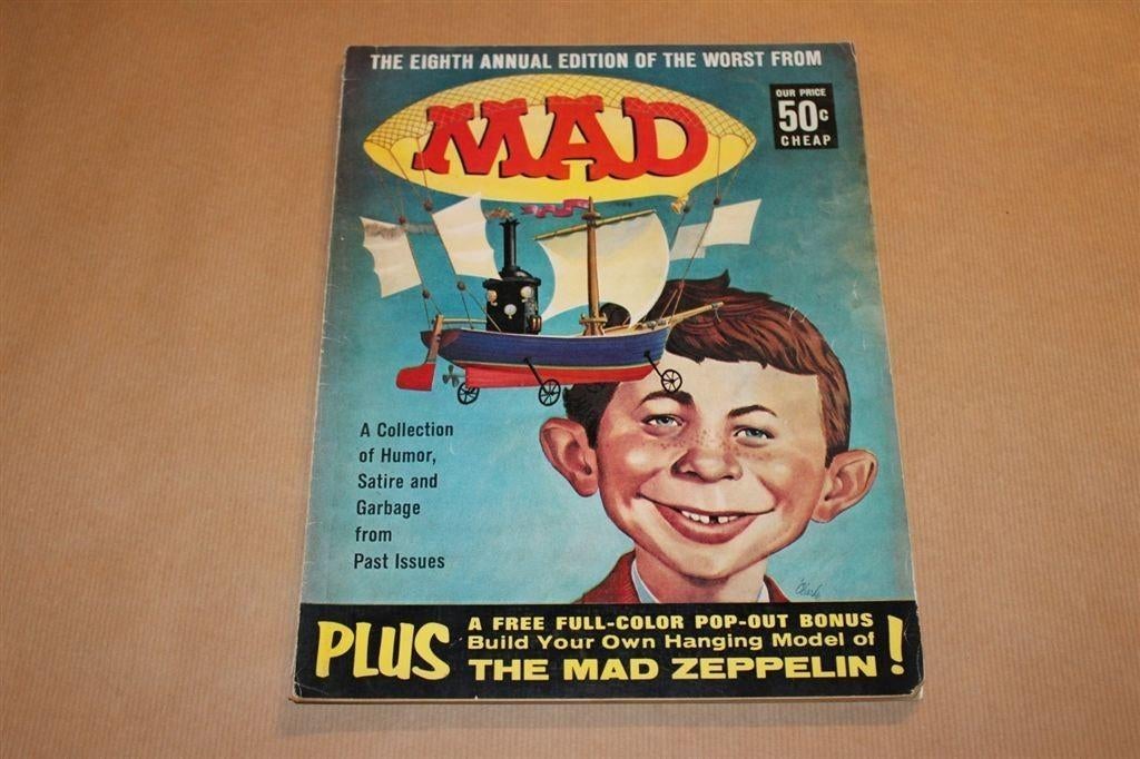 The Eighth Annual Edition Mad - met bouwplaat !!, Boeken, Stripboeken, Eén stripboek, Ophalen of Verzenden, Zo goed als nieuw