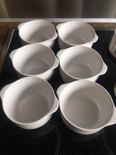 6 gave soepkommen, Ophalen, Zo goed als nieuw, Kom(men), Overige stijlen