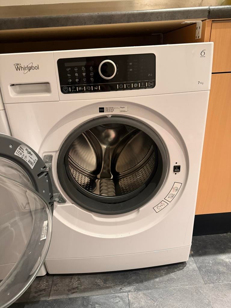 Whirlpool 6th Sense Wasmachine 7kg - Spoed!, Witgoed en Apparatuur, Ophalen, Voorlader, 1200 tot 1600 toeren, 6 tot 8 kg