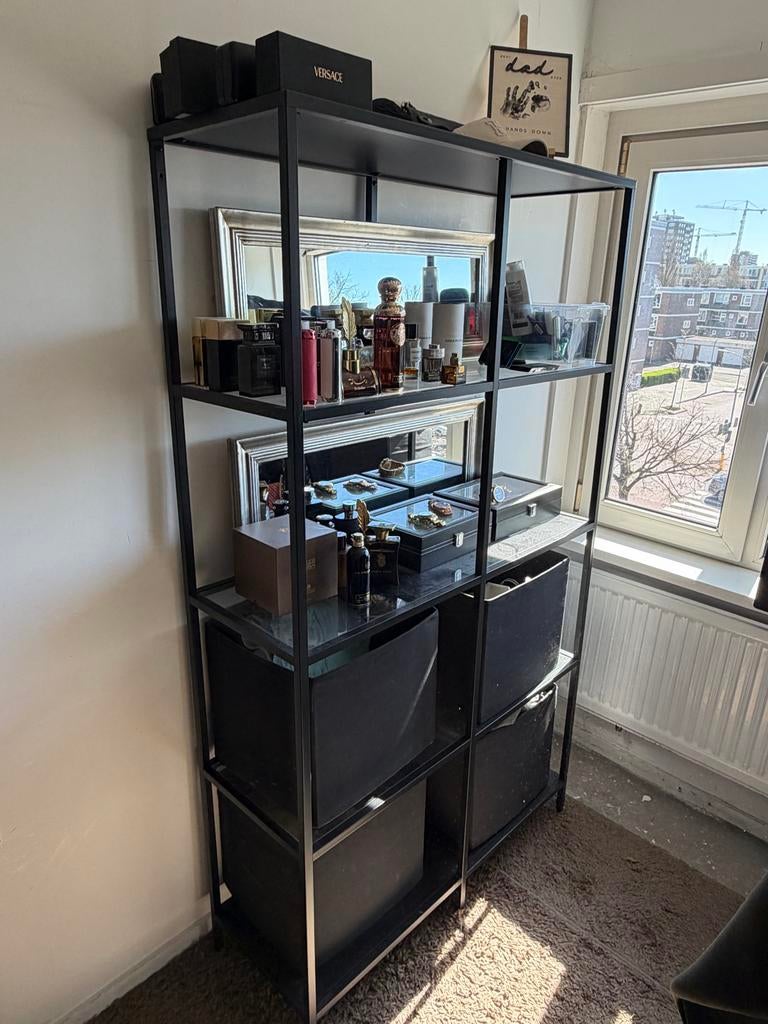 IKEA Vittsjö kast/stellingkast met glasplaten, Ophalen, Met plank(en), 50 tot 100 cm, 150 tot 200 cm