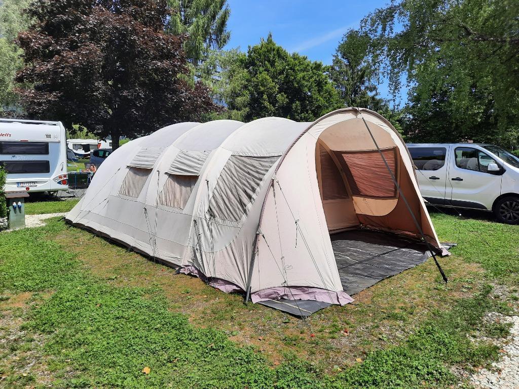 Bardani Villagrande 400, 6 persoons familietent, Caravans en Kamperen, Tenten, Ophalen, Zo goed als nieuw, Tot en met 4