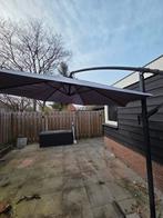 Zweefparasol  Grijs, Ophalen, Verstelbaar, Gebruikt, 2 tot 3 meter