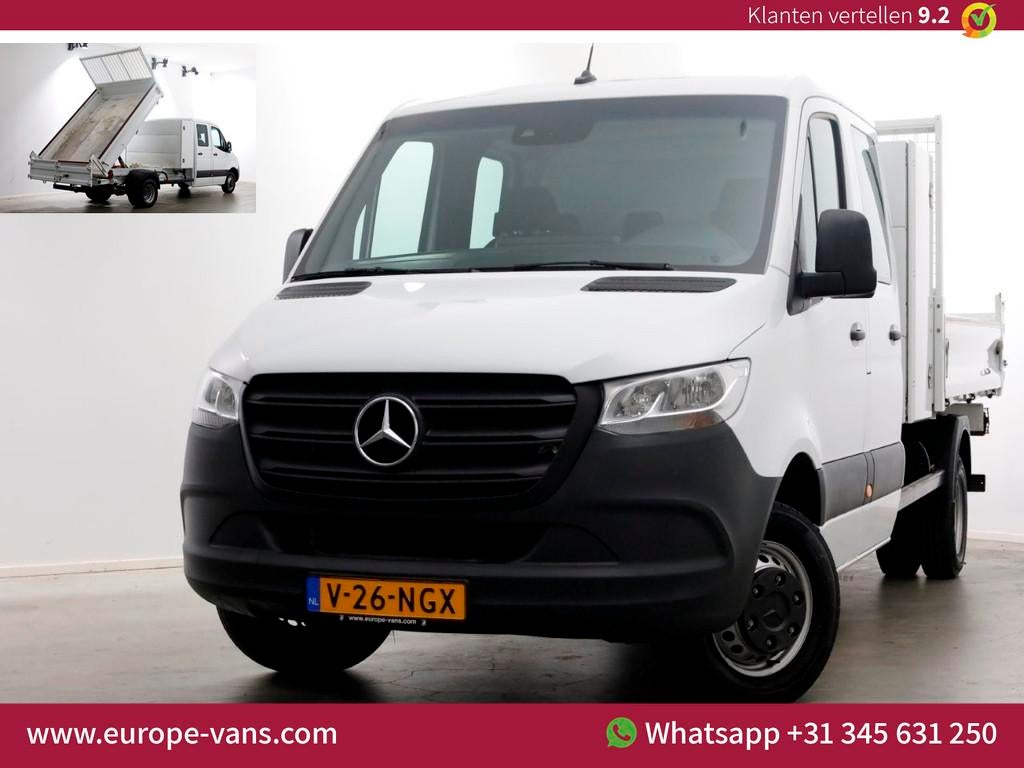 Mercedes-Benz Sprinter 515 CDI 150pk D.C. Kipper Airco/Trekh, Auto's, Gebruikt, 4 cilinders, 150 pk, Wit