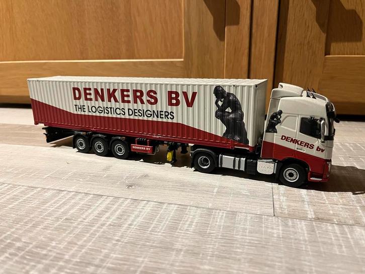Tekno show vrachtwagen Denkers BV, Hobby en Vrije tijd, Modelbouw | Auto's en Voertuigen, Gebruikt, Truck, 1:32 tot 1:50, Overige merken