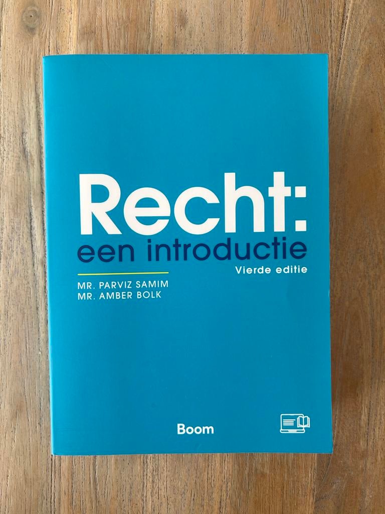 Recht: een introductie (vierde editie), Ophalen of Verzenden, Gamma, Nieuw, HBO