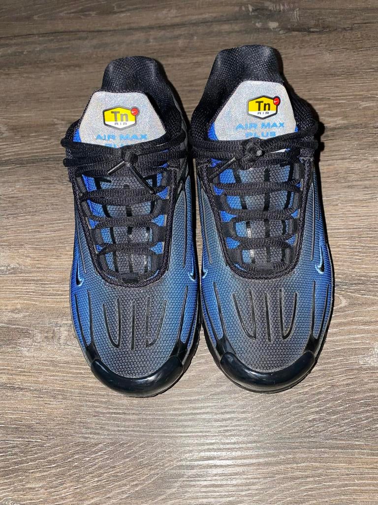 Nike Air Max Plus 3 (TN3) Zwart/Blauw Gradient - Maat 38, Ophalen of Verzenden, Zo goed als nieuw, Zwart, Sneakers of Gympen