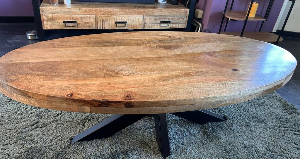 Salontafel 6 maanden oud, Huis en Inrichting, Overige houtsoorten, 100 tot 150 cm, Zo goed als nieuw, 50 tot 100 cm