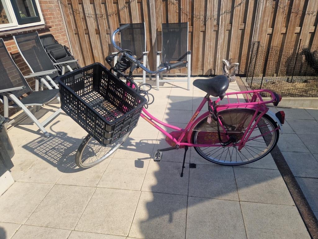 €25,- Roze Bengal Damesfiets met Mandje en Terugtraprem, 50 tot 53 cm, Ophalen, Gebruikt, Overige merken