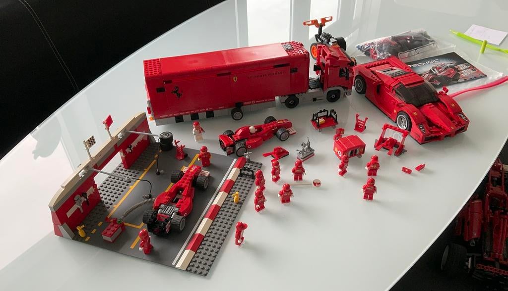Lego ferrarie. 8654, 8375,8652, 42011, 8386, Kinderen en Baby's, Speelgoed | Duplo en Lego, Ophalen of Verzenden, Zo goed als nieuw
