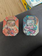 Pokémon TCG: Koraidon ex & Walking Wake ex Tins (2 stuks), Ophalen of Verzenden, Nieuw, Overige typen, Foil