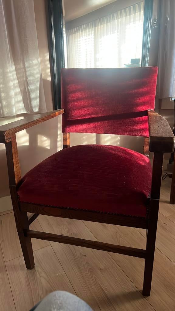 Eiken houten Fauteuil., Antiek en Kunst, Ophalen