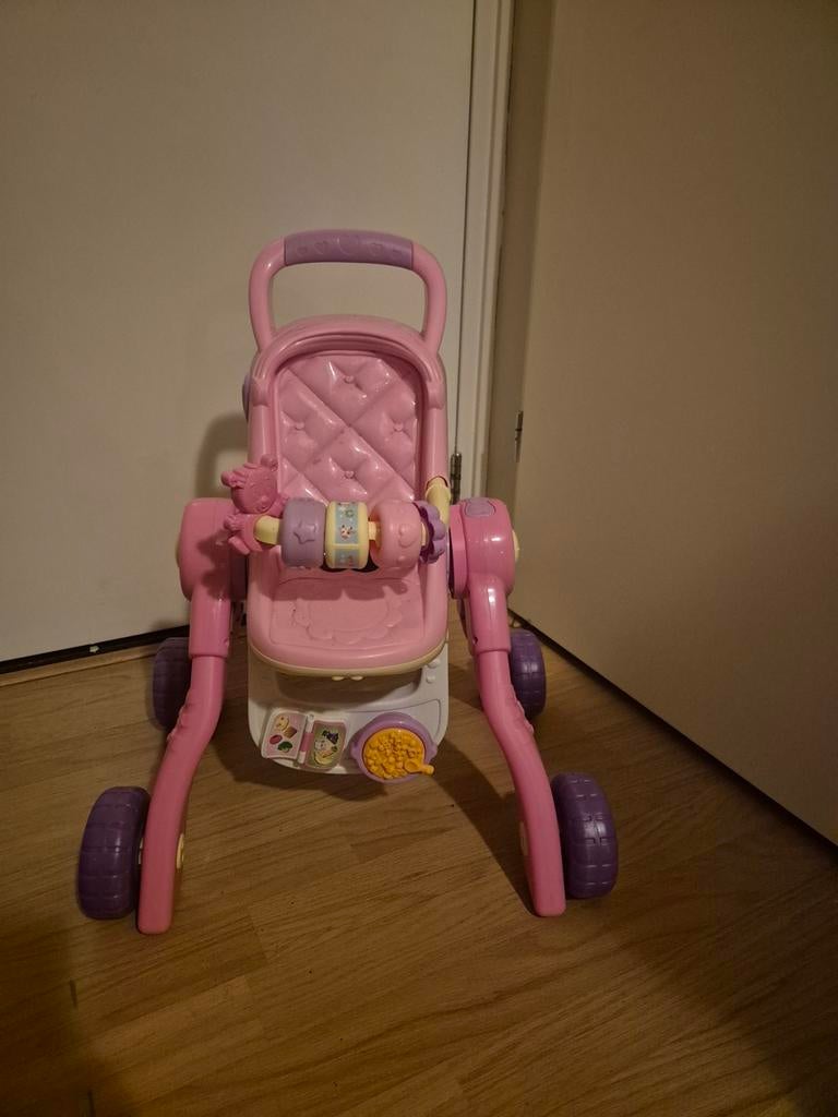 VTech - Little Love 3 in 1 Poppenwagen - Roze - Voor Jongens, Ophalen, Zo goed als nieuw, Overige typen