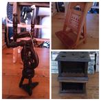 Mini spinnenwieltje mini bidstoeltje mini stoofjes, Ophalen of Verzenden