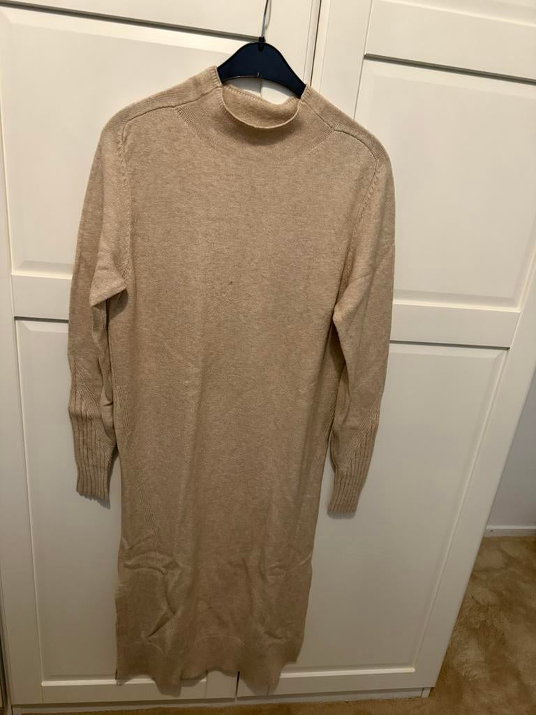 Beige jurk Mimosa L/XL, Kleding | Dames, Beige, Maat 42/44 (L), Ophalen of Verzenden, Zo goed als nieuw