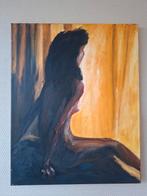 Schilderij naaktportret vrouwelijk naakt, Antiek en Kunst, Kunst | Schilderijen | Abstract, Ophalen of Verzenden