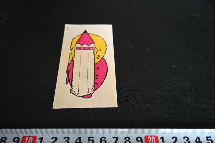 sticker DUMMY  PMD373, Verzamelen, Stickers, Zo goed als nieuw, Ophalen