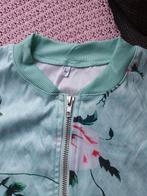 Bomberjack dames, nieuw, L, M, groen, bloemen, Kleding | Dames, Ophalen of Verzenden, Nieuw, Maat 38/40 (M), Groen