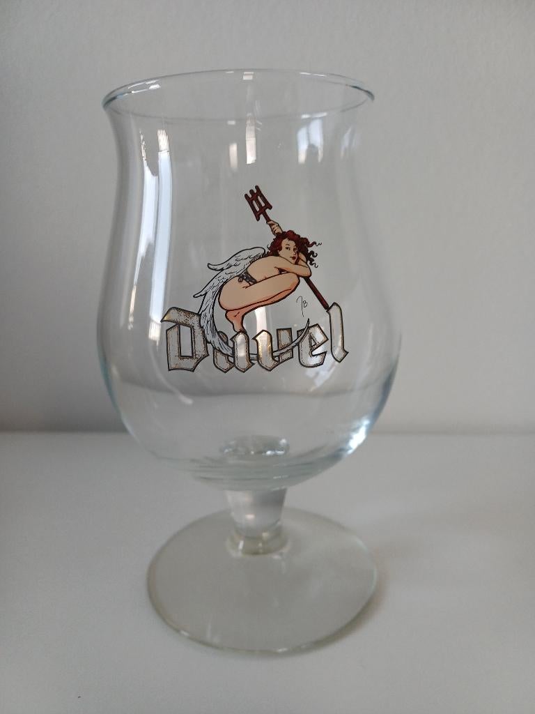 Duvel glas uit 2001 Hop Duvelin, Verzamelen, Biermerken, Ophalen of Verzenden, Zo goed als nieuw, Glas of Glazen, Duvel