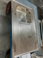 RVS spoelbak met afdruiprek - Nieuwstaat, Huis en Inrichting, Keuken | Keukenelementen, Zo goed als nieuw, Minder dan 100 cm, Grijs