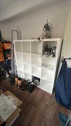 Ikea vakkenkast 4x4 wit glanzend, Ophalen, Met plank(en), Gebruikt, 100 tot 150 cm