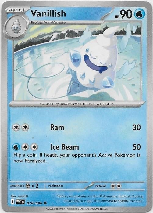 White Flare,  Vanillish [common] 28/86, Verzenden, Nieuw, Losse kaart