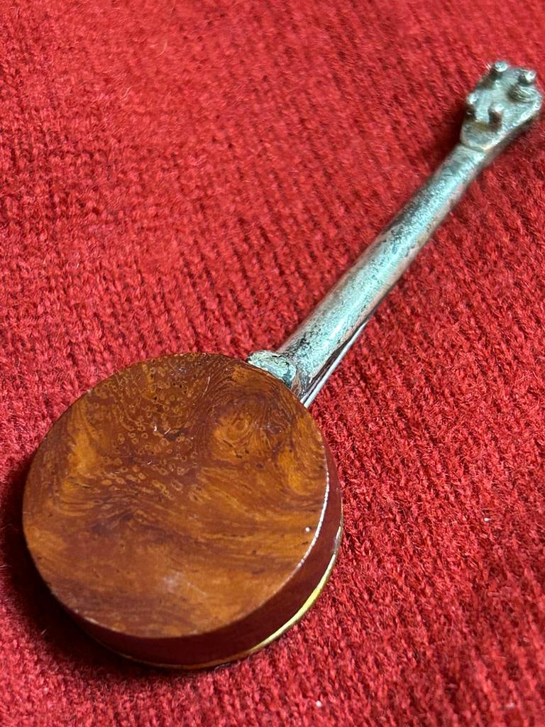 Miniatuur zilveren Banjo  - Vintage Decoratie, Muziek en Instrumenten, Snaarinstrumenten | Banjo's, Ophalen of Verzenden, Gebruikt