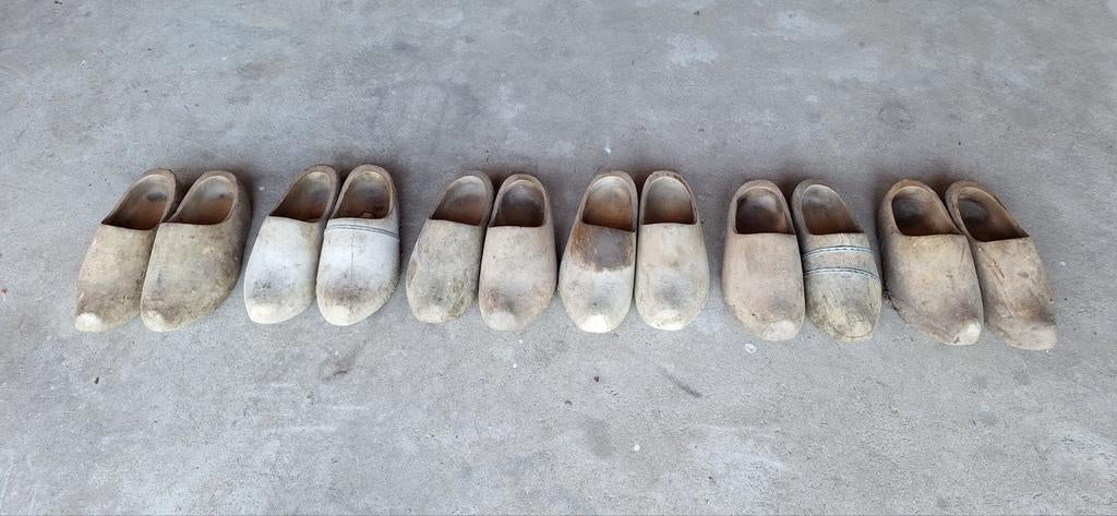 Klompen, Ophalen of Verzenden, Gedragen, Bruin, Klompen