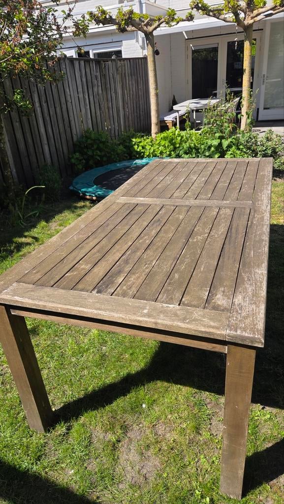 Teakhouten tuintafel Bois Le Duc - Opknapper, Ophalen, Gebruikt, Rechthoekig, Teakhout