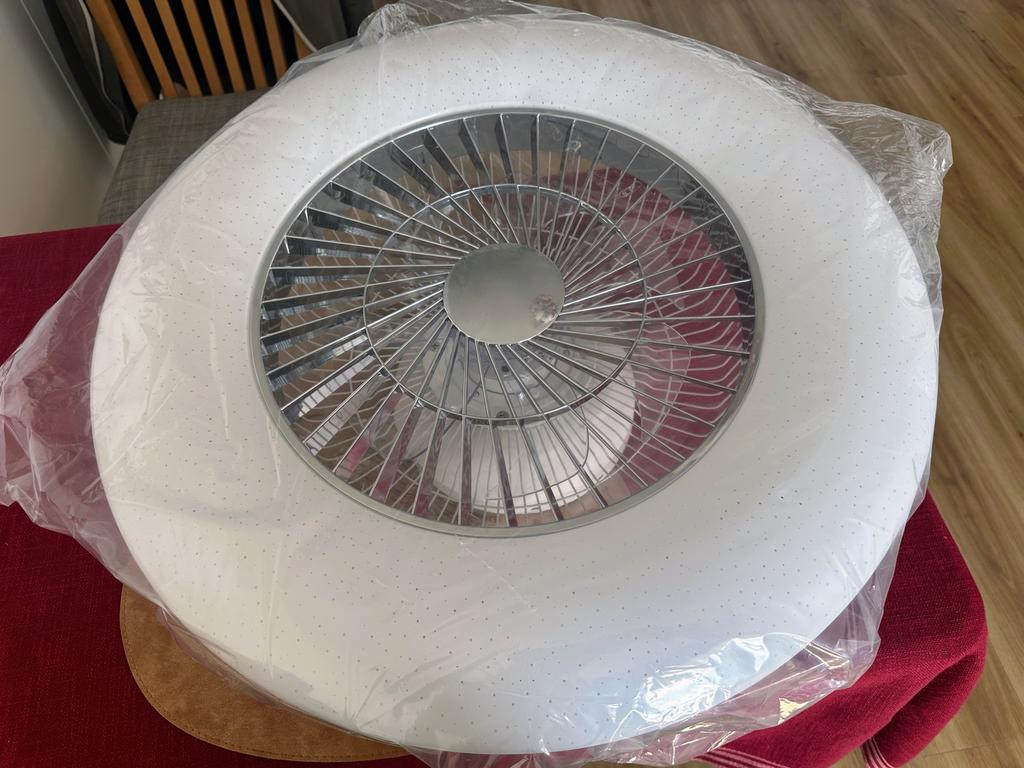Plafondventilator met LED-lamp en afstandsbediening, Witgoed en Apparatuur, Ventilatoren, Ophalen of Verzenden, Ventilator met afstandsbediening