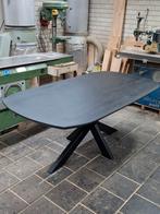 Nieuwe eettafel Deens ovaal met facetrand, Ophalen, 50 tot 100 cm, Ovaal, Nieuw
