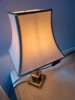 Vintage tafellampje met koperen voet