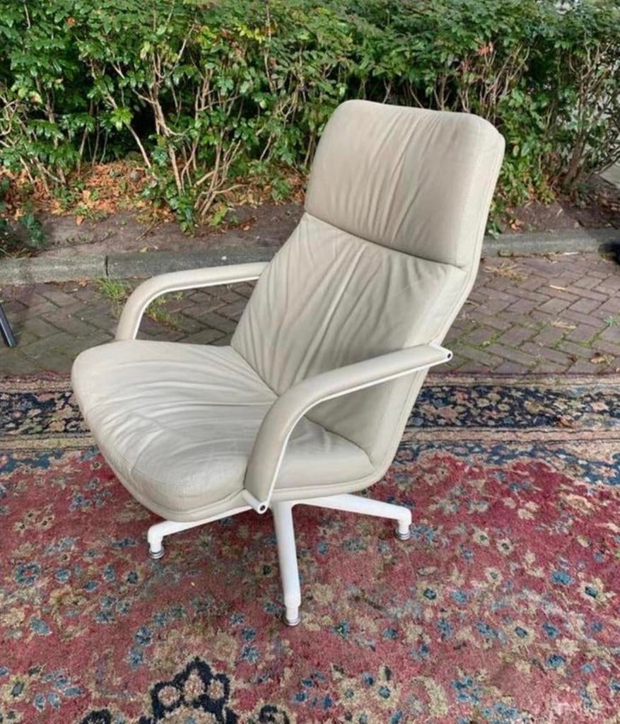 Fauteuil leren F154 Geoffrey Harcourt Artifort., Ophalen of Verzenden, Zo goed als nieuw