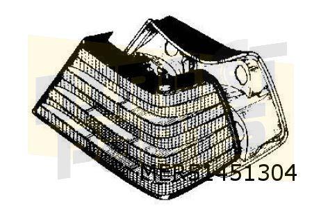 Mercedes-Benz W124 (-7/93) achterlicht Rechts (Sedan / Coupe, Auto-onderdelen, Verlichting, -, Nieuw, Ophalen of Verzenden, -