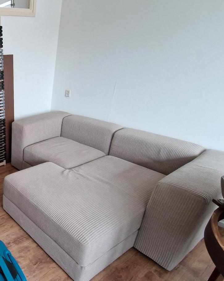 Grijze hoezen voor IKEA Jattebo bank, Huis en Inrichting, Banken | Bankstellen, Zo goed als nieuw, Hoekbank, Vierpersoons of meer