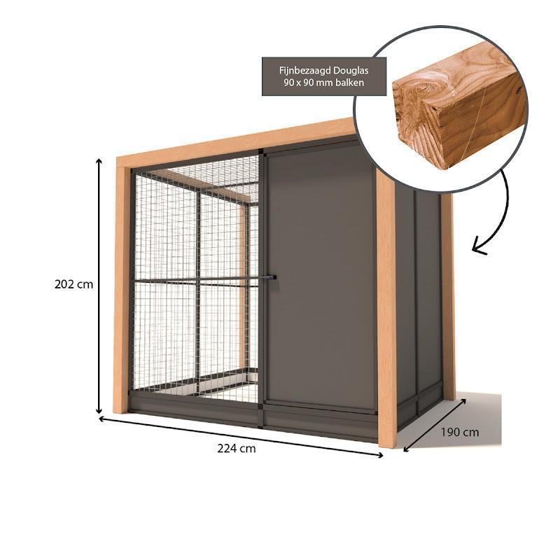 Aluminium kippenren Alfred | model 1, Dieren en Toebehoren, Ophalen of Verzenden, Nieuw, Kippenhok of Kippenren