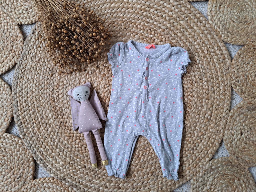 Grijs boxpakje maat 50, Kinderen en Baby's, Babykleding | Maat 50, Ophalen of Verzenden, Gebruikt, Meisje, Pakje