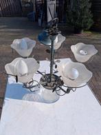 Hanglamp Vintage GROEN, Ophalen, Glas