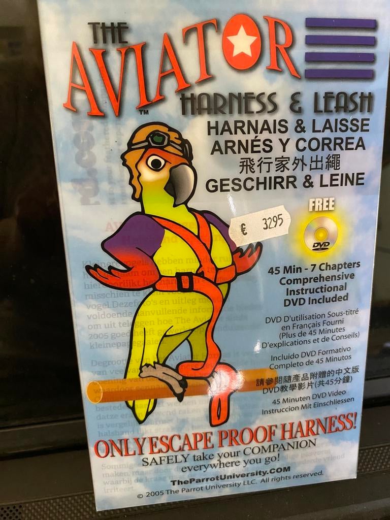 Aviator vogeltuigje xs, Ophalen of Verzenden, Zo goed als nieuw