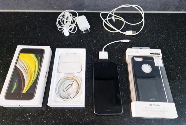 Apple iPhone SE Black 128GB in Prima Staat, Telecommunicatie, Mobiele telefoons | Apple iPhone, Gebruikt, 128 GB, Zonder abonnement
