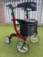 Travixx Deluxe M - Medipoint rollator +tas+rugband Topstaat!, Ophalen, Opvouwbaar, Zo goed als nieuw