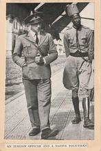 ITALIAANSE OFFICIER MET POLITIE JAREN 30 MOOIE  KAART. Kl642, Ophalen of Verzenden, 1920 tot 1940, Ongelopen, Overige thema's