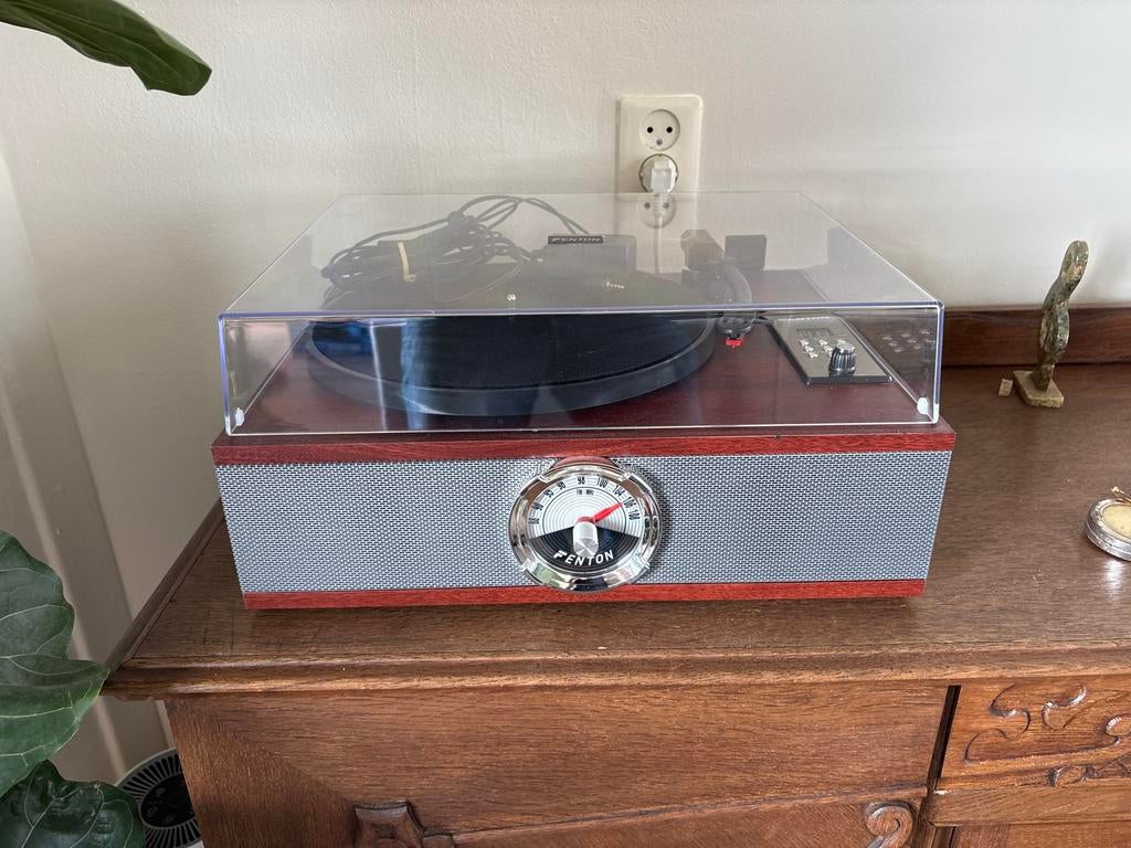 Fenton RP180 Platenspeler met CD, Bluetooth en speakers, Audio, Tv en Foto, Platenspelers, Ophalen, Zo goed als nieuw, Platenspeler