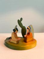 Vintage Ostheimer indianen met cactus waxinelichthouder, Ophalen of Verzenden, Zo goed als nieuw
