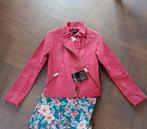 Excellent nieuw suède  leren roze jasje maat 36, Nieuw, Ophalen of Verzenden, Excellent, Roze