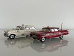 Corgi Toys Ford Zephyr Police en Chevrolet Fire Chief, Ophalen of Verzenden, Gebruikt, Auto, Corgi