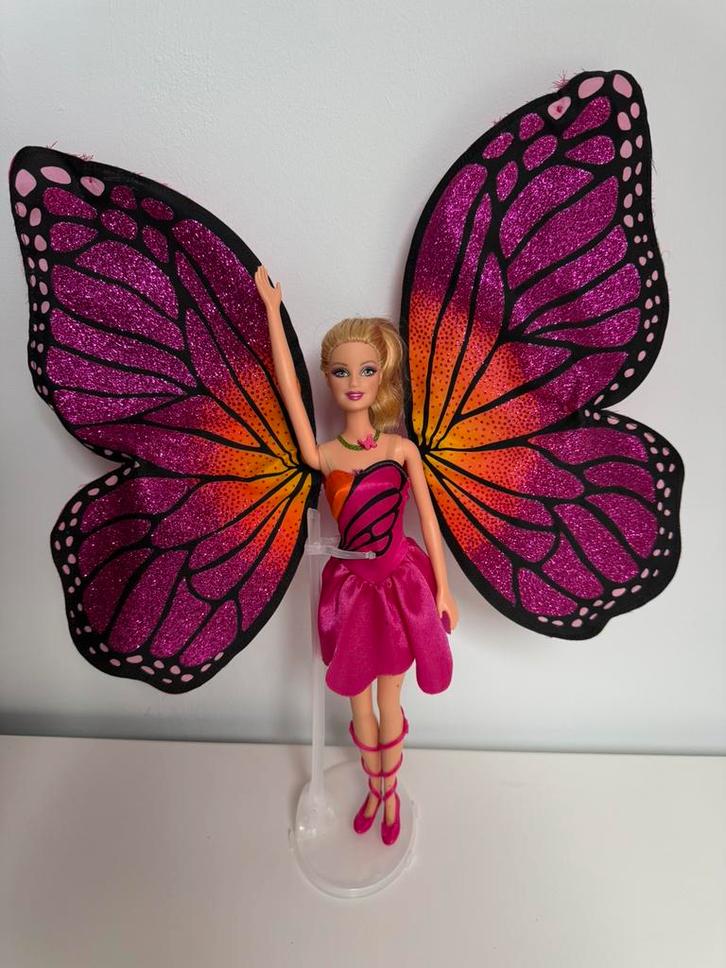 Barbie Mariposa en de  Feeën prinses pop 2012, Verzamelen, Poppen, Zo goed als nieuw, Pop, Ophalen of Verzenden
