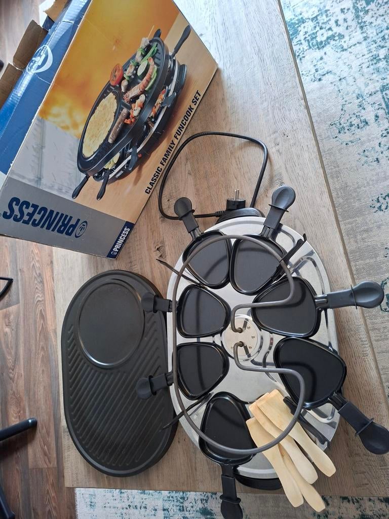 Zgan gourmet stel 8 persoons van princess, Witgoed en Apparatuur, Gourmetstellen, Ophalen of Verzenden, Zo goed als nieuw, 4 t/m 7 personen