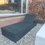 Zwart kunststof zgan ligbed verstelbaar 1x, Ophalen, Kunststof, Verstelbaar, Zo goed als nieuw